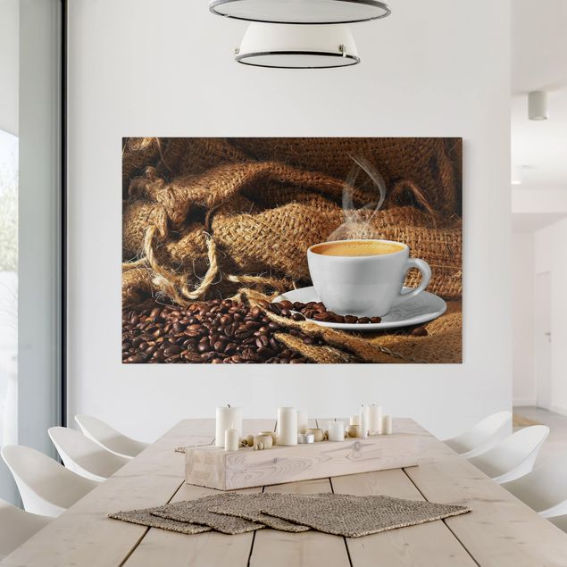 Wanddeko Küche Kaffee am Morgen