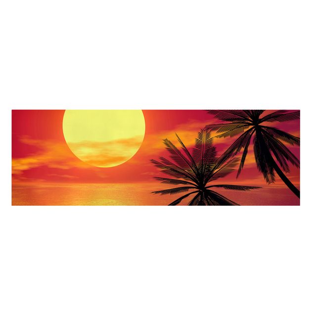 Wanddeko Büro Karibischer Sonnenuntergang