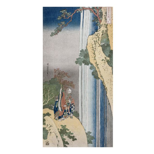 Wanddeko grün Katsushika Hokusai - Der Dichter Rihaku