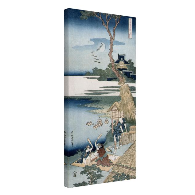 Wanddeko Flur Katsushika Hokusai - Bauernfamilie schlägt Wäsche