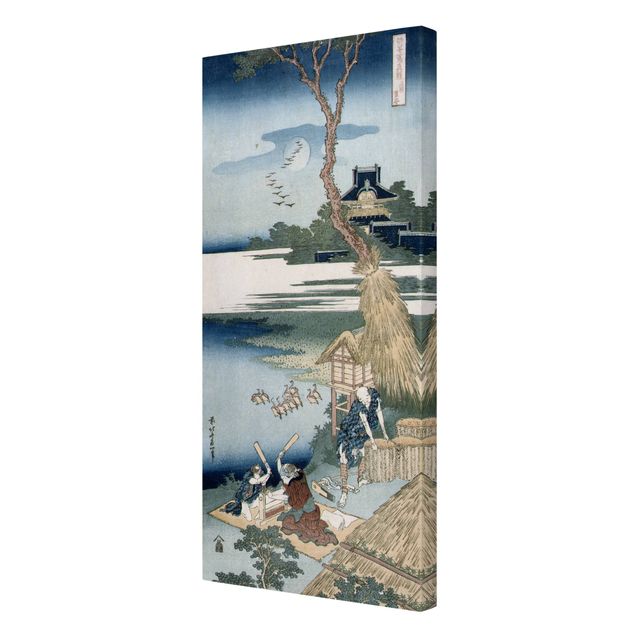 Wanddeko Büro Katsushika Hokusai - Bauernfamilie schlägt Wäsche