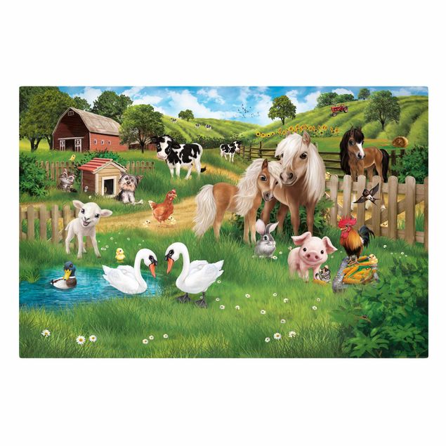 Wanddeko Büro Animal Club International - Tiere auf dem Bauernhof