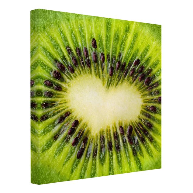 Wanddeko grün Kiwi Heart