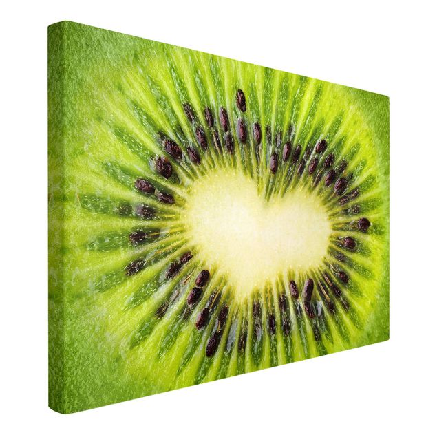 Wanddeko grün Kiwi Heart