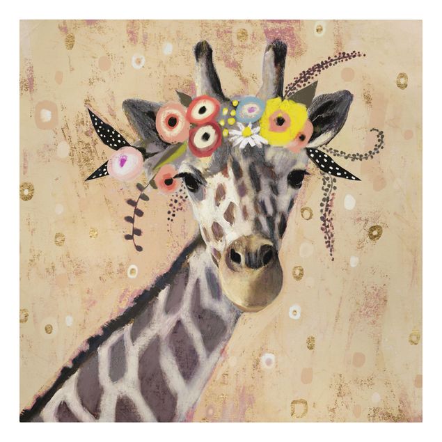 Wandbilder Giraffen Klimt Giraffe