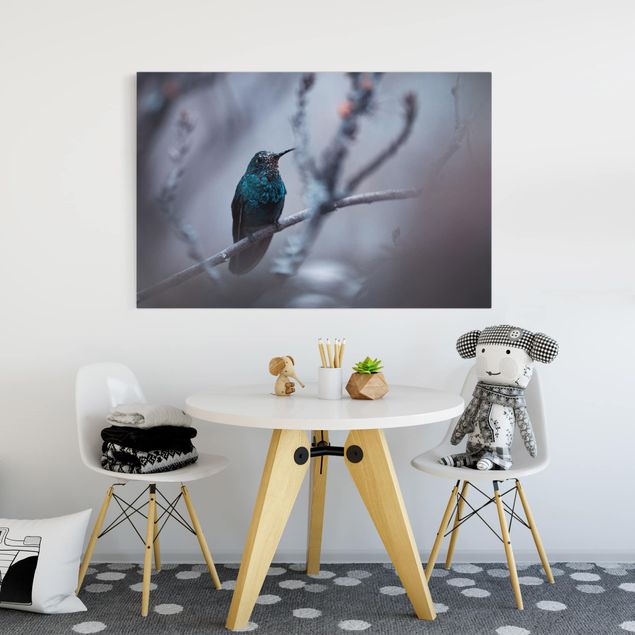 Wanddeko Flur Kolibri im Winter