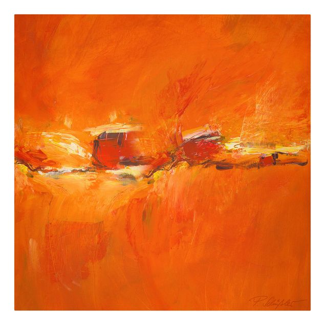 Wanddeko Büro Petra Schüßler - Komposition in Orange