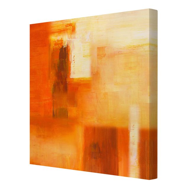 Wanddeko orange Komposition in Orange und Braun 02
