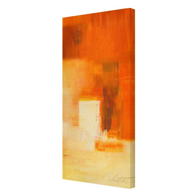Wanddeko orange Komposition in Orange und Braun 03