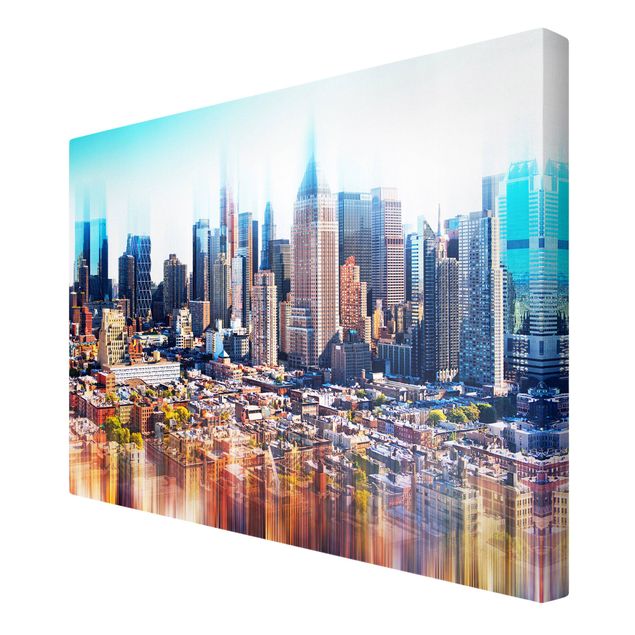 Wanddeko Büro Manhattan Skyline Urban Stretch