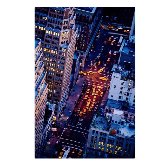 Wanddeko Flur Manhattans Taxilichter