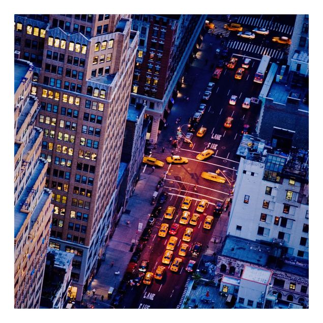 Wanddeko Flur Manhattans Taxilichter