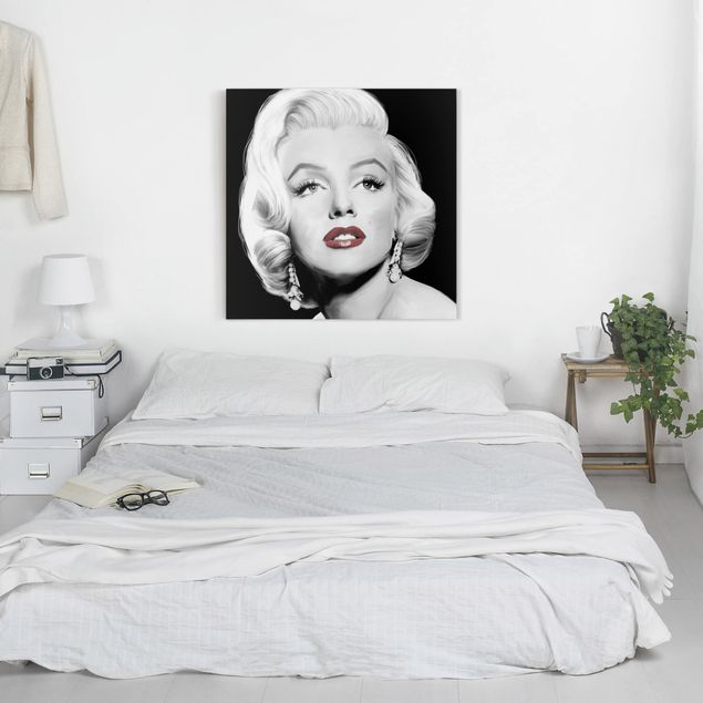 Wanddeko Flur Marilyn mit Ohrschmuck
