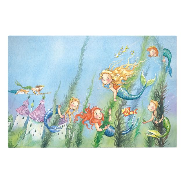 Wohndeko Illustration Matilda die kleine Meerjungfrau - Matilda die Meerjungfrauenprinzessin