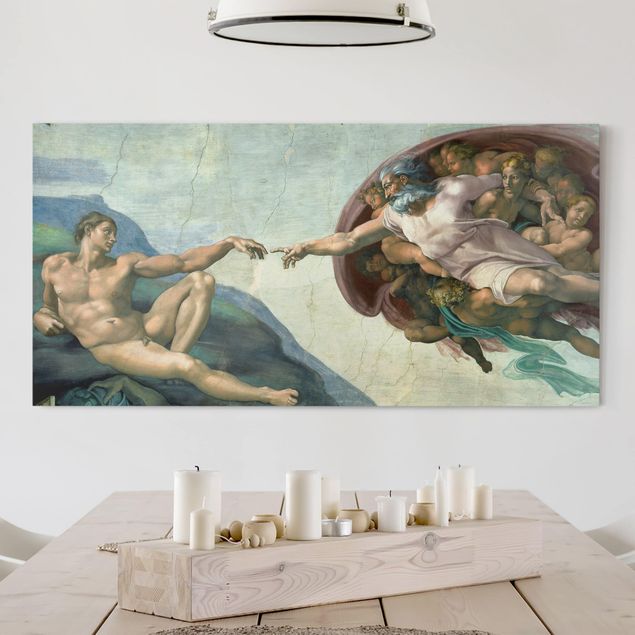 Wanddeko beige Michelangelo - Sixtinischen Kapelle