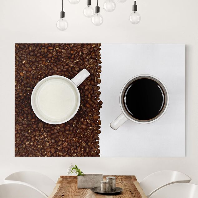 Wanddeko Esszimmer Milchkaffee