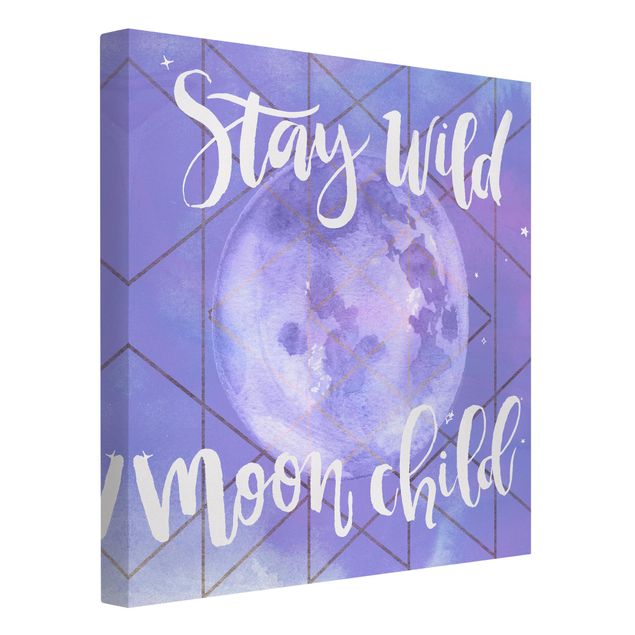 Wanddeko Esszimmer Mond-Kind - Stay wild