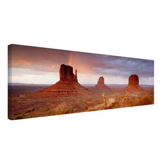 Wanddeko Flur Monument Valley bei Sonnenuntergang