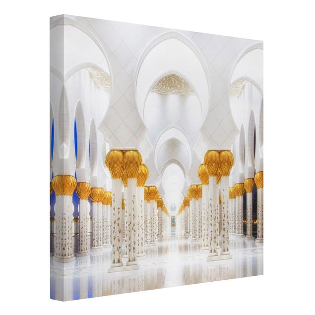Wanddeko Esszimmer Moschee in Gold