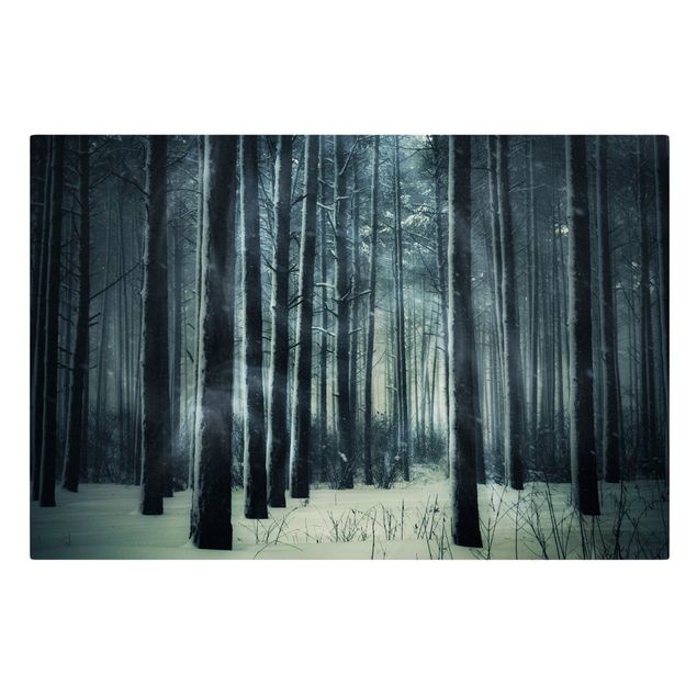 Wanddeko Flur Mystischer Winterwald