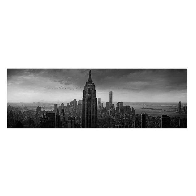 Wanddeko Esszimmer New York Rockefeller View