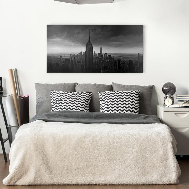 Wanddeko Schlafzimmer New York Rockefeller View