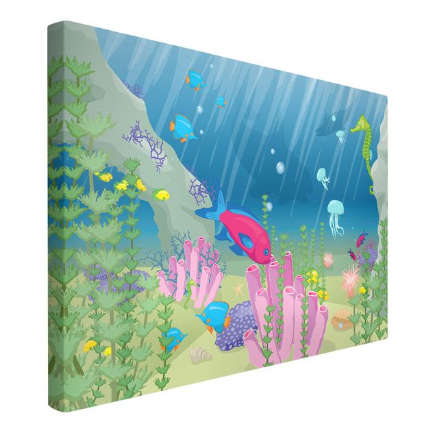 Wanddeko Büro Unterwasserwelt