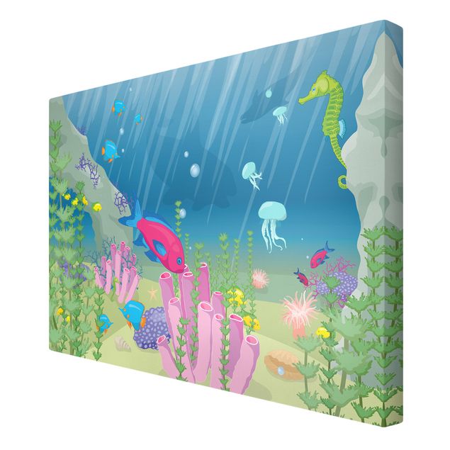 Wanddeko Mädchenzimmer Unterwasserwelt