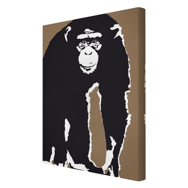 Wanddeko Schlafzimmer Schimpanse