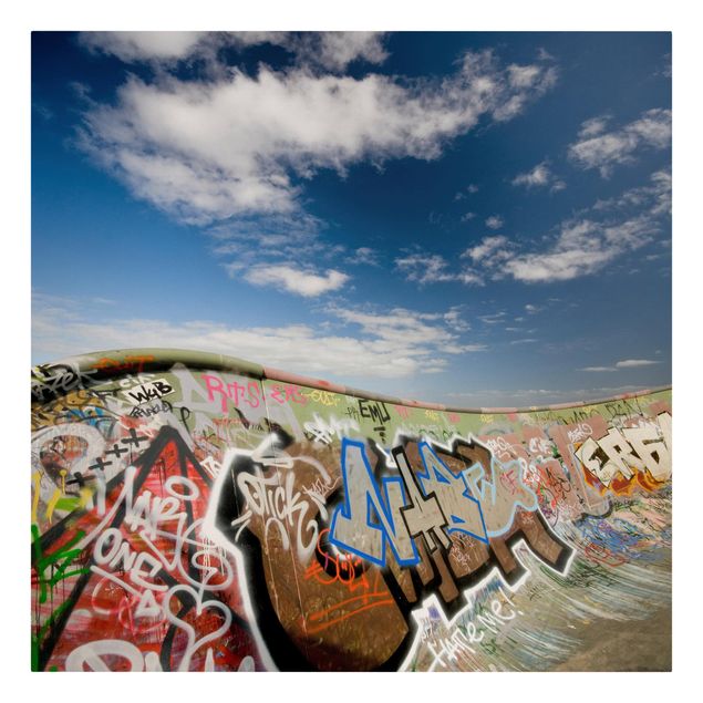 Wandbilder Graffiti Paradies für Skater