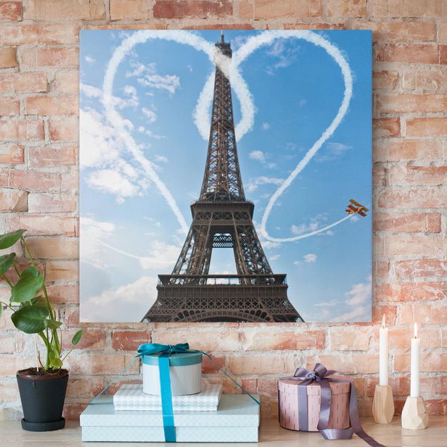 Wanddeko blau Paris - City of Love