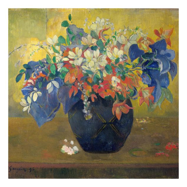 Wanddeko Flur Paul Gauguin - Vase mit Blumen