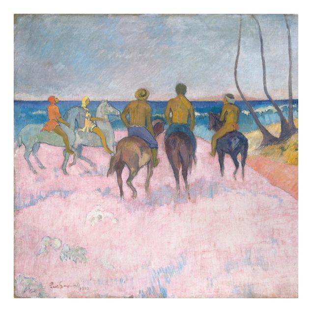 Wanddeko Esszimmer Paul Gauguin - Reiter am Strand