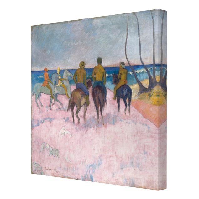 Wanddeko Büro Paul Gauguin - Reiter am Strand