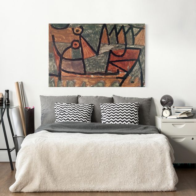 Wanddeko Schlafzimmer Paul Klee - Bootsfahrt