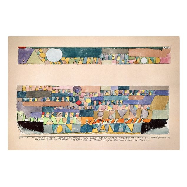 Wanddeko Esszimmer Paul Klee - Der Mond