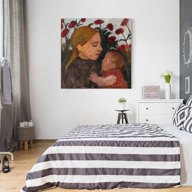 Wanddeko Schlafzimmer Paula Modersohn-Becker - Junge Frau mit Kind