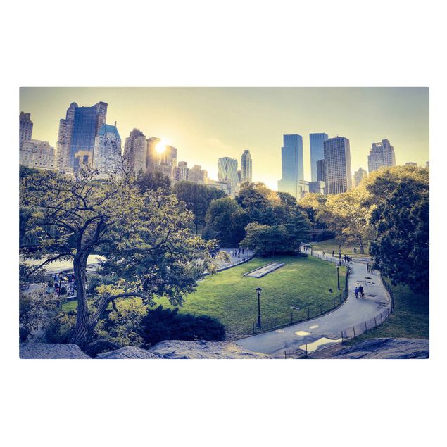 Wanddeko grün Peaceful Central Park