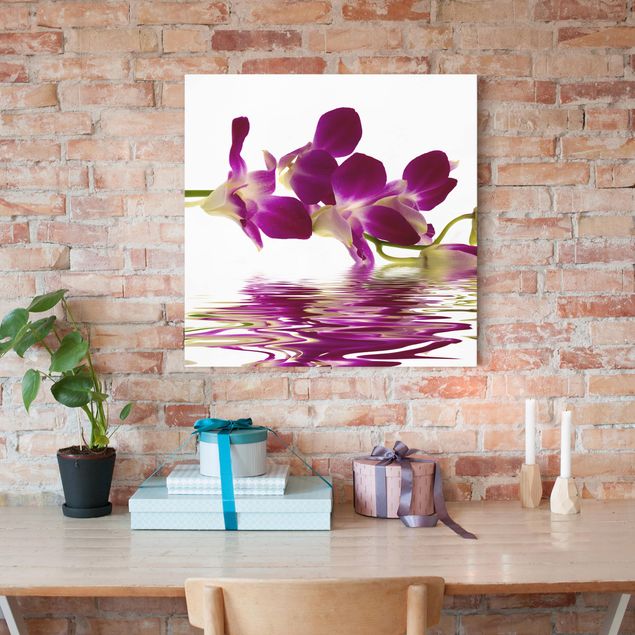 Leinwand Orchidee Pink Orchid Waters