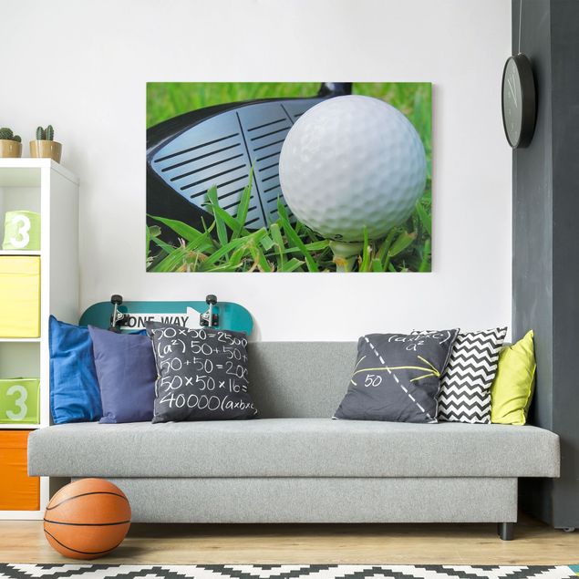 Wanddeko Wohnzimmer Playing Golf