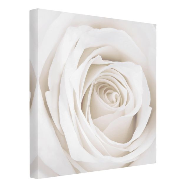 Deko Blume Pretty White Rose