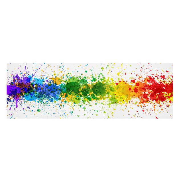 Wanddeko Esszimmer Rainbow Splatter