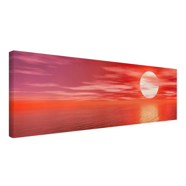 Wanddeko Esszimmer Red Sunset