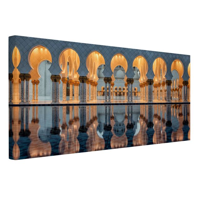 Wanddeko Flur Reflexionen in der Moschee