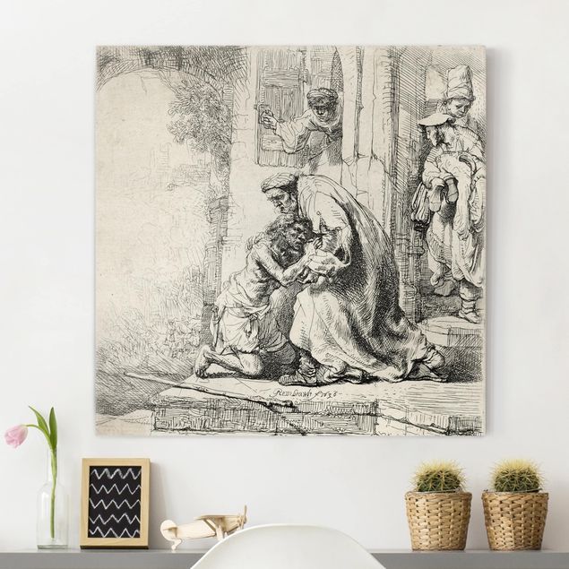 Wanddeko Wohnzimmer Rembrandt van Rijn - Die Rückkehr des Sohnes