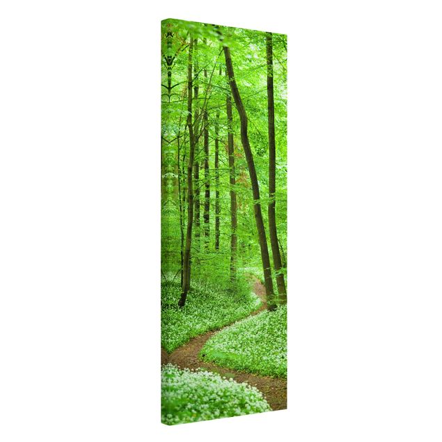 Wanddeko Esszimmer Romantischer Waldweg
