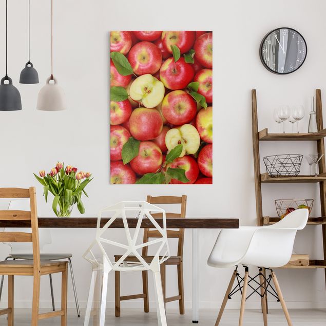 Wanddeko Botanik Saftige Äpfel