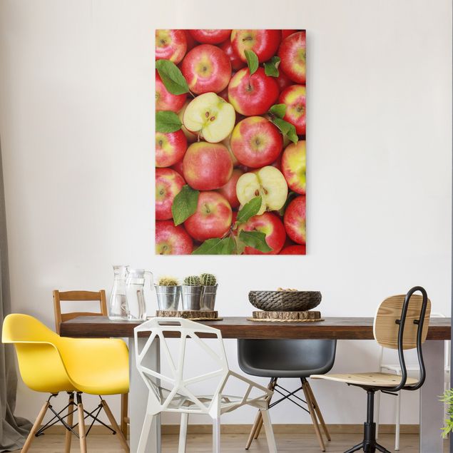 Wanddeko Esszimmer Saftige Äpfel
