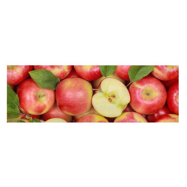 Wanddeko rot Saftige Äpfel