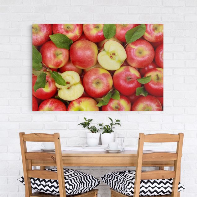 Wanddeko Botanik Saftige Äpfel